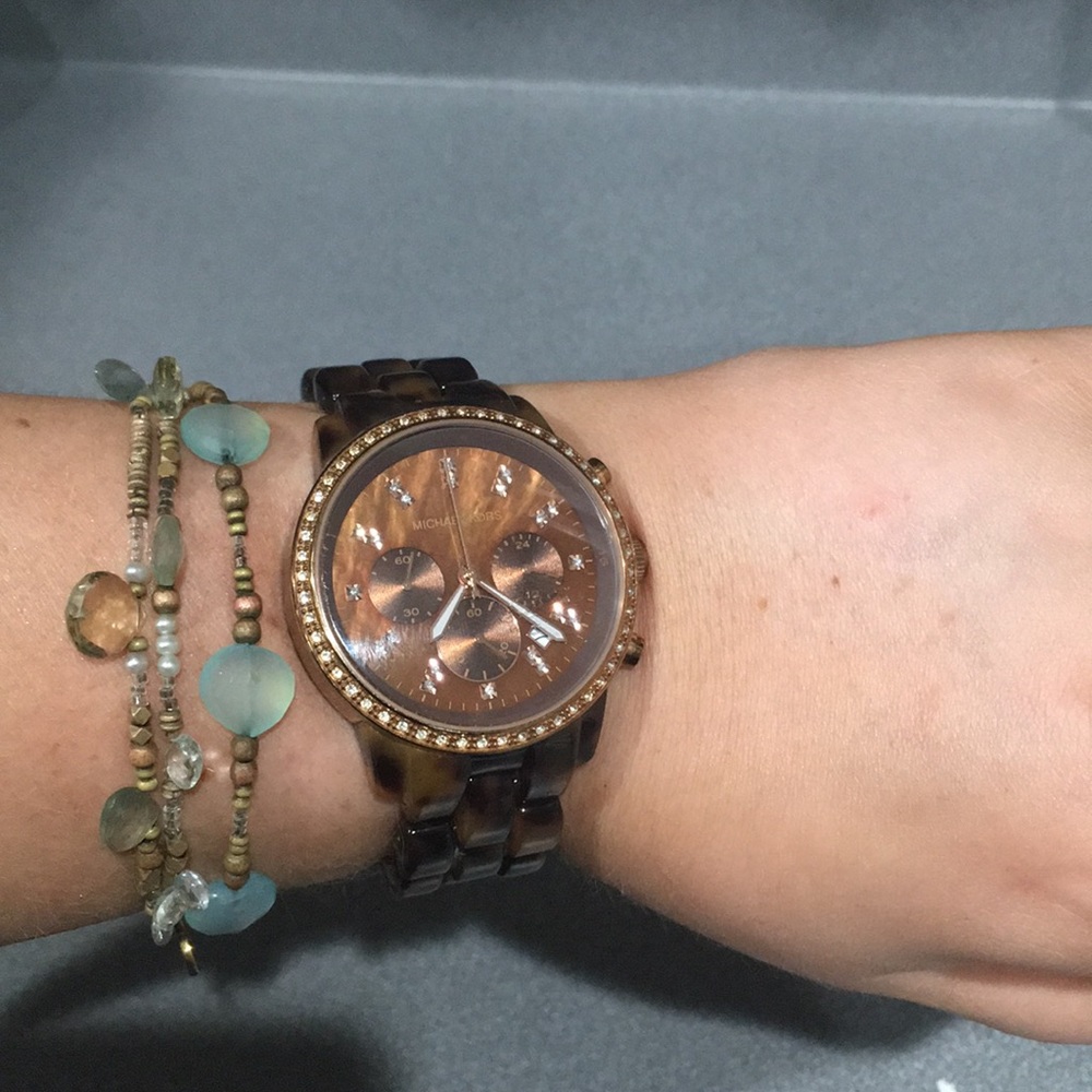Authentic Michael Kors Tortoise Watch